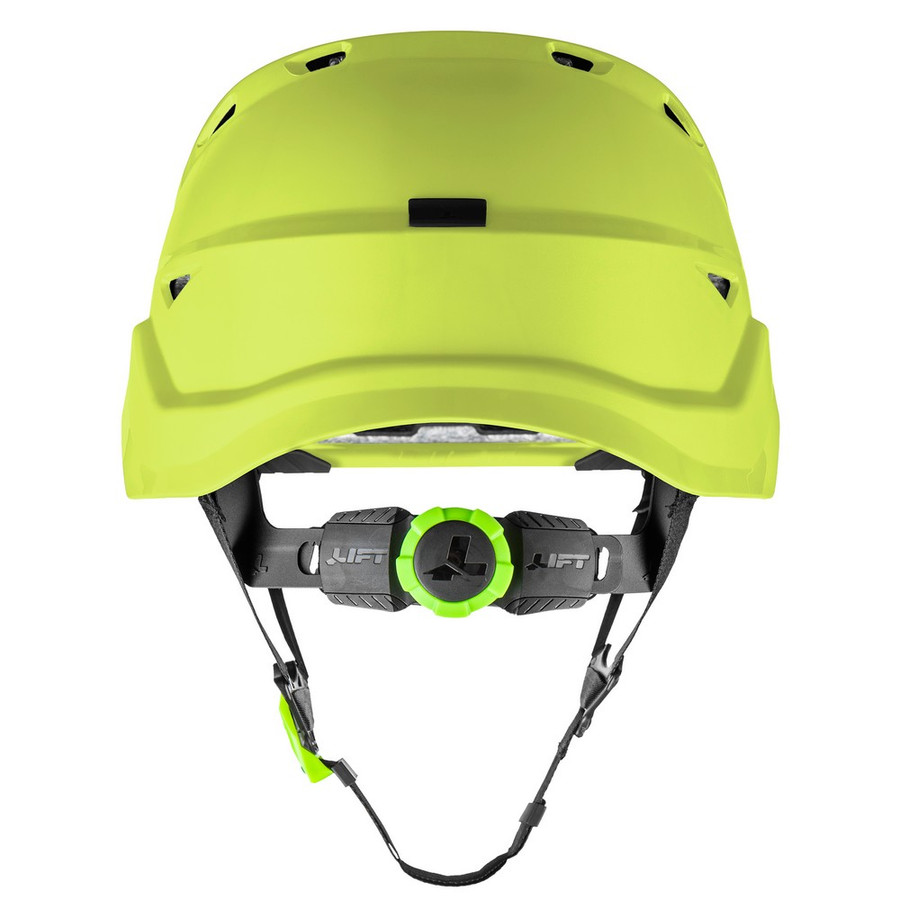 Lift Safety HRX-22HVC2 RADIX Vented Type II Safety Helmet, Hi-Vis Yellow