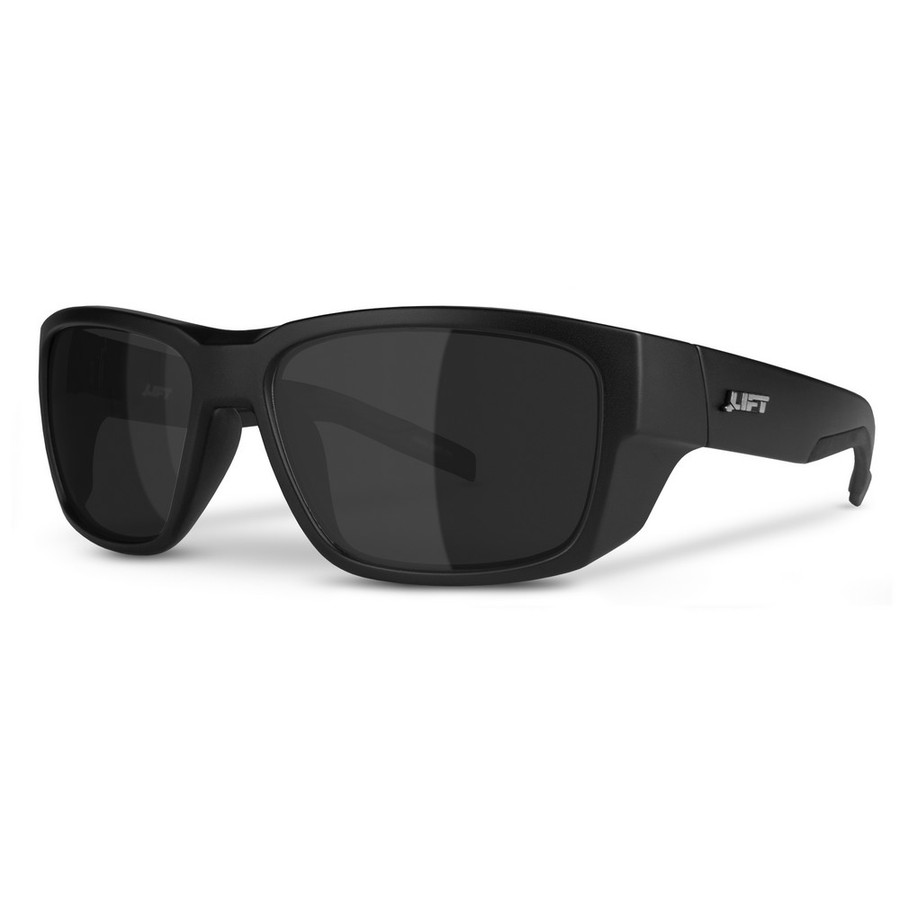 Lift Safety EFU-21MKS Fusion Safety Glasses Black Matte, Smoke Lens