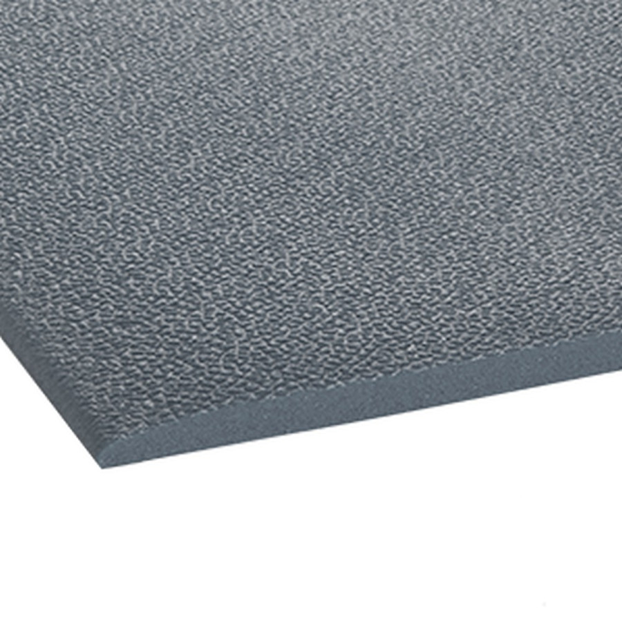 Crown Matting CK 0035GY Comfort-King 3/8 3'x5' Steel Gray Anti-Fatigue Matting