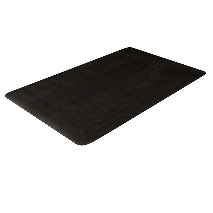 Crown Matting CRRSB36BK Corrugated Switchboard Runner 3'x75' Black Rolled Matting
