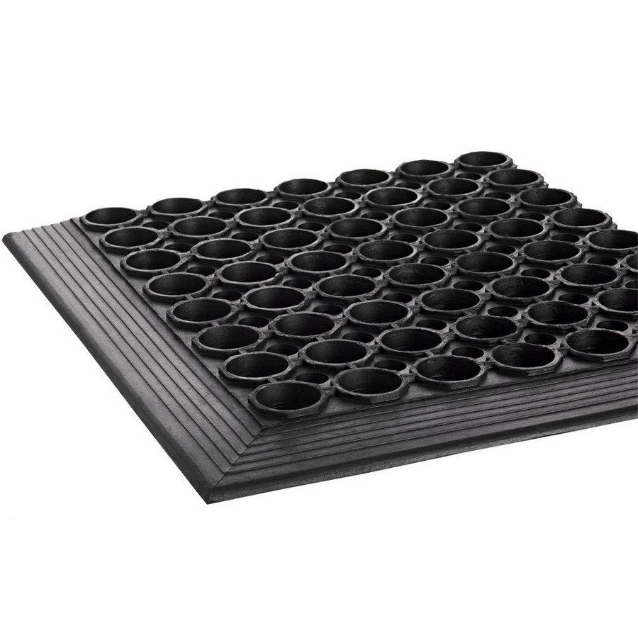 Crown Matting WS CT31BK Safewalk-Light General Purpose 3'x10' Black Anti-Fatigue Matting