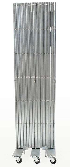 Illinois Engineered Products XPFM1318 Portable Folding Gate - Extra Heavy Duty, 13' to 18'W, 6'6"H, Floor Mount