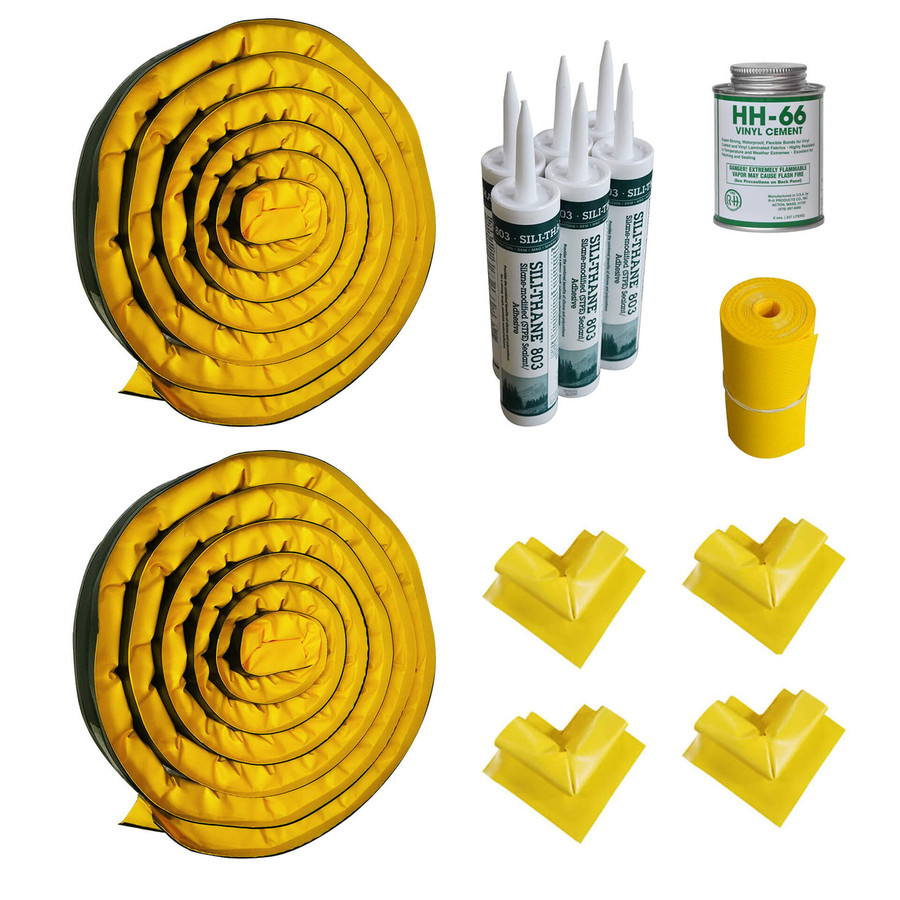 Enpac 48-250-DBKIT 50'L Modular Diverter Berm Kit, Yellow