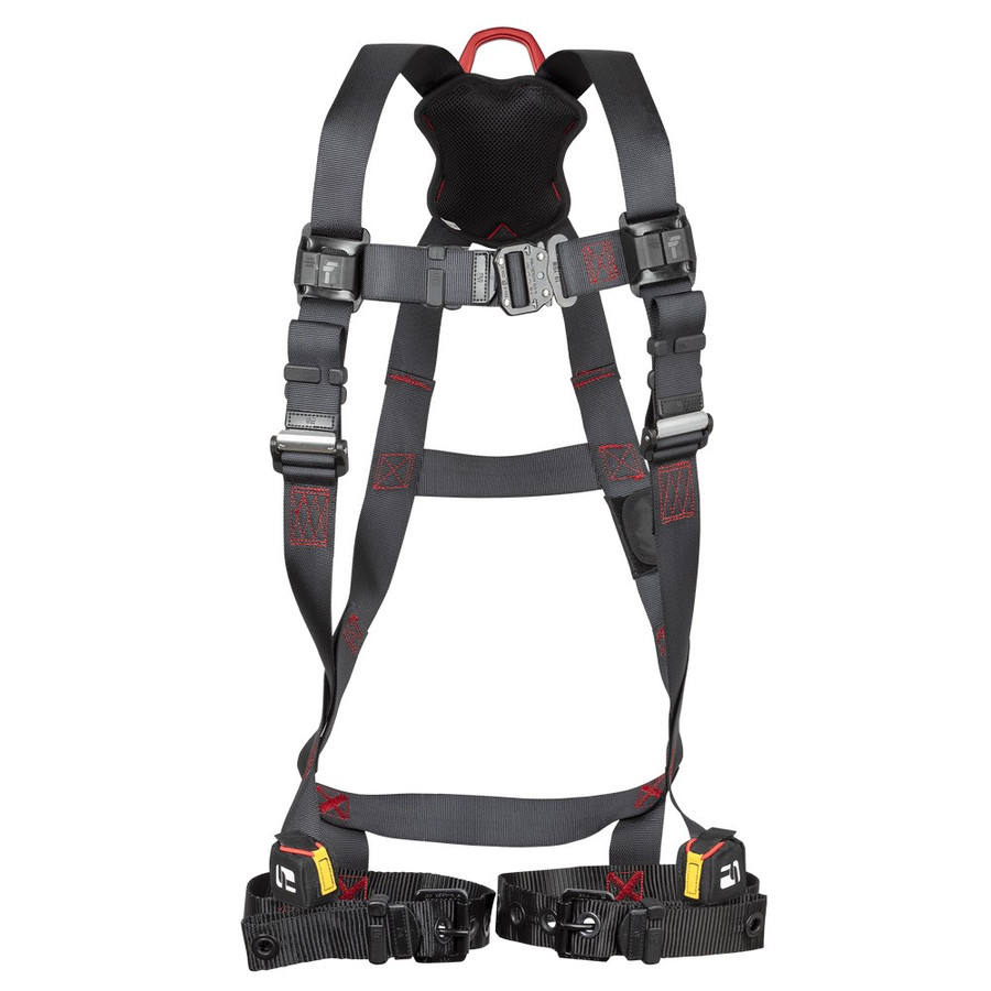 FallTech 8143 FT-Iron 1D Standard Non-Belted Full Body Harness, Tongue Buckle Leg Adjustment