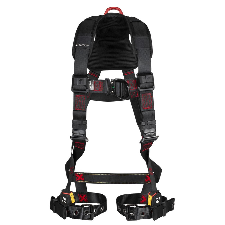 FallTech 8143BFD FT-Iron 2D Climbing Non-Belted Full Body Harness, Tongue Buckle Leg Adjustments