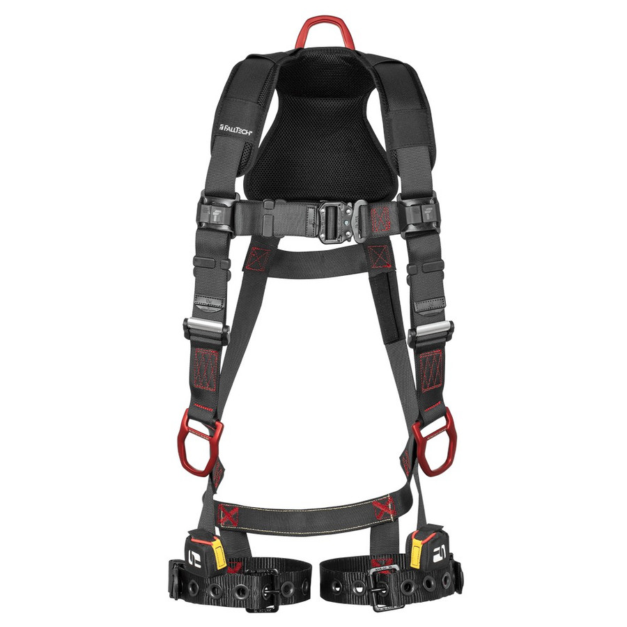FallTech 8142 FT-Iron 3D Standard Non-belted Full Body Harness, Tongue Buckle Leg Adjustment