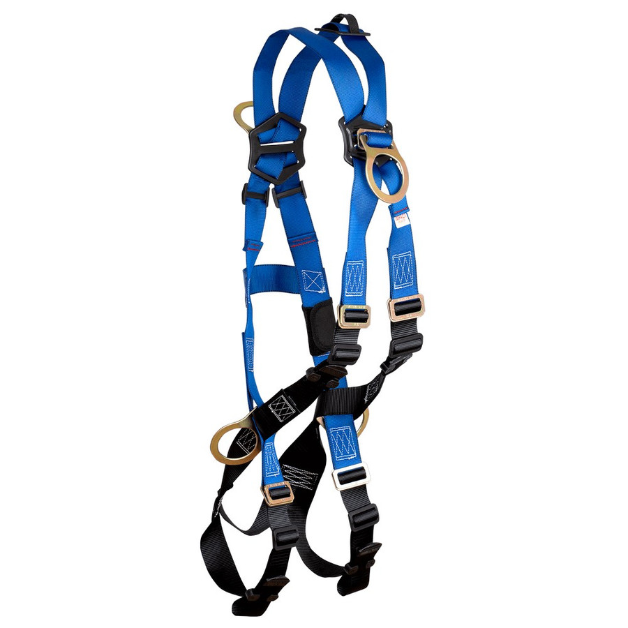 FallTech 7019B Contractor 4D Cross-over Climbing Full Body Harness