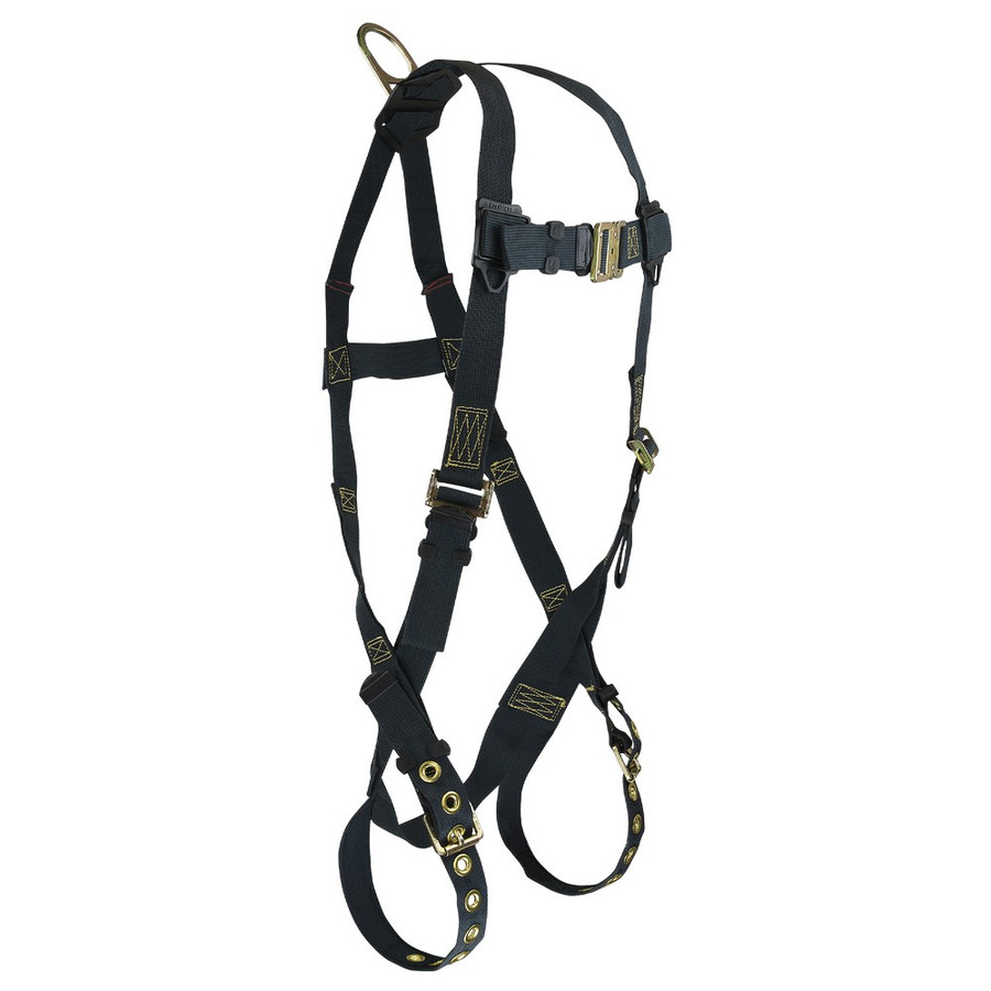 FallTech 7036A WeldTech 1D Standard Kevlar Non-belted Full Body Harness, Tongue Buckle Leg Adjustment