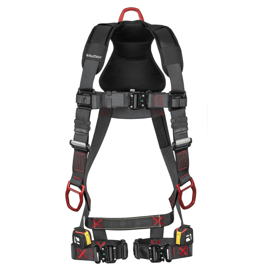 FallTech 8142QC FT-Iron 3D Standard Non-belted Full Body Harness, Quick Connect Buckle Leg Adjustment