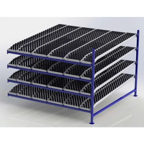 UNEX FC99SKW96964-A Flow Cell Presentation Gravity Rack Add-On, 96"W x 96"D x 72"H
