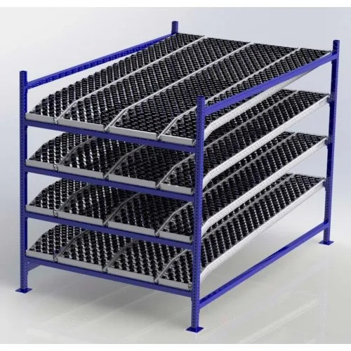 UNEX FC99SKW60964-S Flow Cell Presentation Gravity Rack Starter, 60"W x 96"D x 72"H