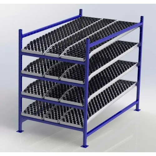 UNEX FC99SKW48844-S Flow Cell Presentation Gravity Rack Starter, 48"W x 84"D x 72"H