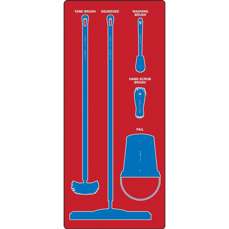 AccuformNMC PSB111RDBU Wet Zone Store-Boards Shadow Boards Accu-Shield Red Blue Board Only