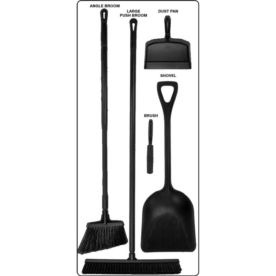 AccuformNMC PSB112WTBK Dry Zone Store-Boards Shadow Boards Accu-Shield White Black Combo Kit