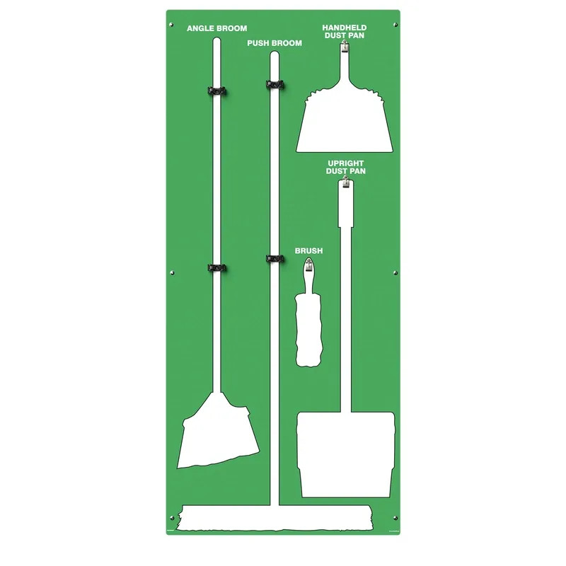 AccuformNMC PSB114GNWT Clean & Sweep Store-Boards Shadow Boards Accu-Shield Green White Board Only