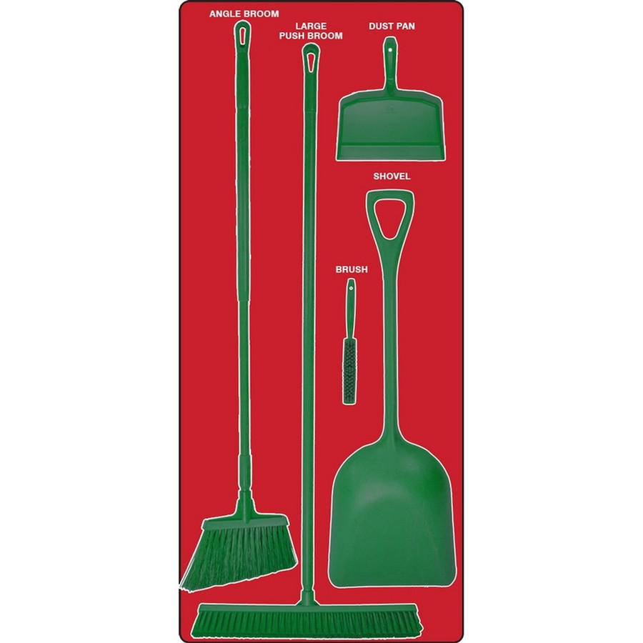 AccuformNMC PSB712RDGN Dry Zone Store-Boards Shadow Boards Ultra Aluma-Lite Red Green Combo Kit