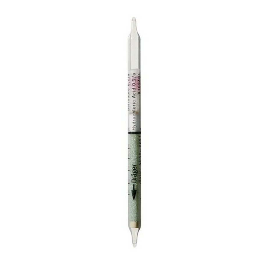Draeger 8103481 Gas Detector Tube, Hydrochloric Acid 0.2/a, 10/Box