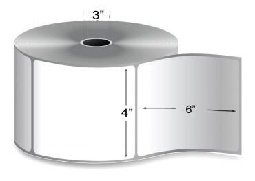 Wraptite LB46-RDT 4"X6" Direct Thermal Label, Roll, 1000/rl, 4 Rolls/Case