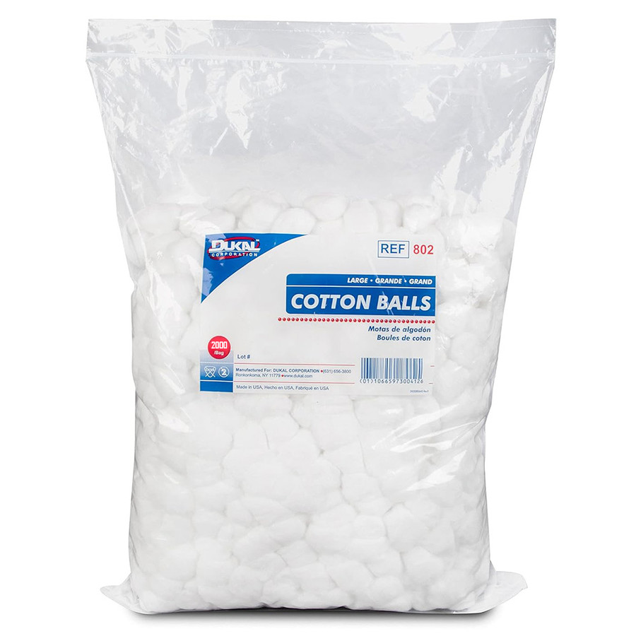 Prostat 2147 Cotton Balls, Large Bag - 2000 Count