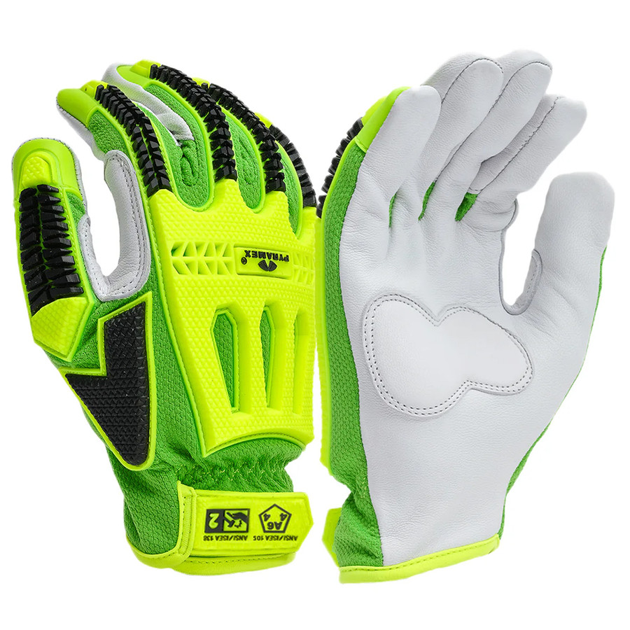 Pyramex Safety GL3012CB Premium Goatskin Driver Para-Aramid A6 Cut Level 2 Impact