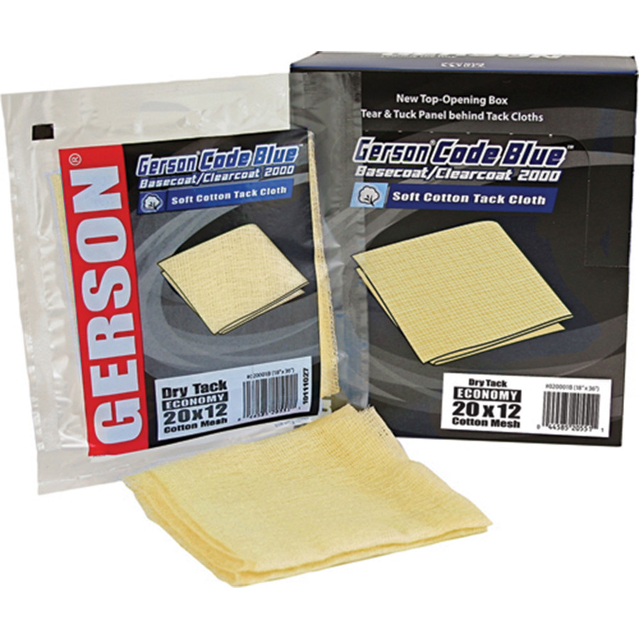 Gerson 020001G Tack Cloth - 20x12 Mesh - Gold Formula Economy, Medium Tack