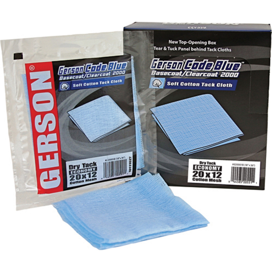 Gerson 020002B Tack Cloth - 20x16 Mesh - Code Blue Standard, Low Tack