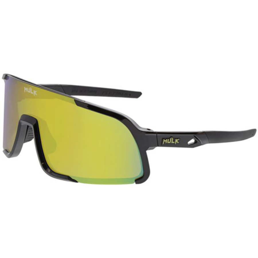 MCR Safety HK41GZP Hulk HK4 Black Frame, Gold Mirror Lens Safety Glasses
