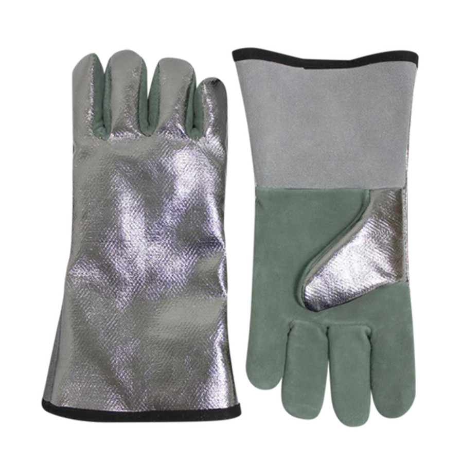 Steel Grip AC11 SC 13902-14 F 14" Aluminized CARBON/KEVLAR Glove w/Leather Palm