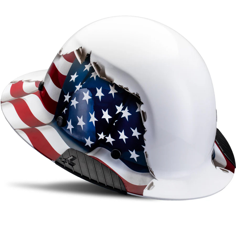 Lift Safety HDF-24AF DAX American Flag Full Brim Hard Hat