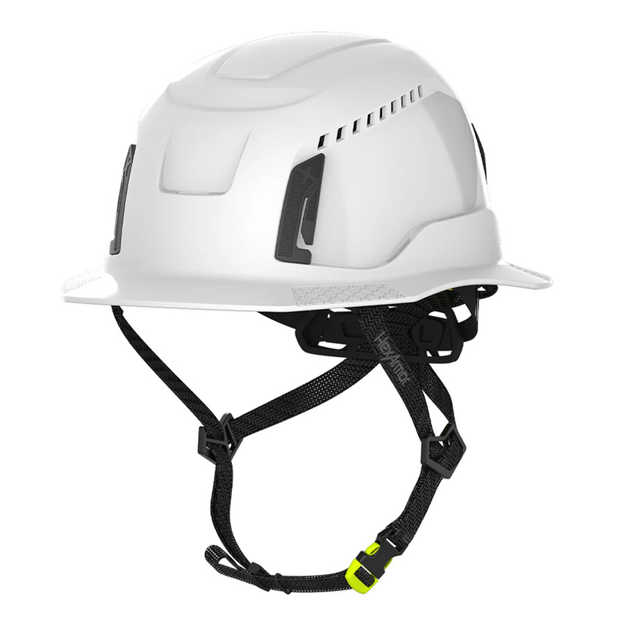 HexArmor 16-30001 Ceros XT400 Type II Full Brim Safety Helmet, White