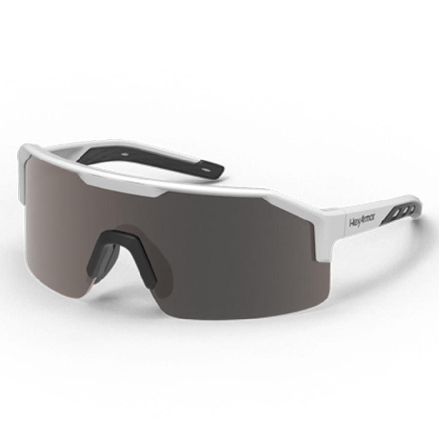 HexArmor 13-11006-15 Shockwave Black and White Gray Polarized Lens Anti-Scratch Lifestyle Safety Glasses