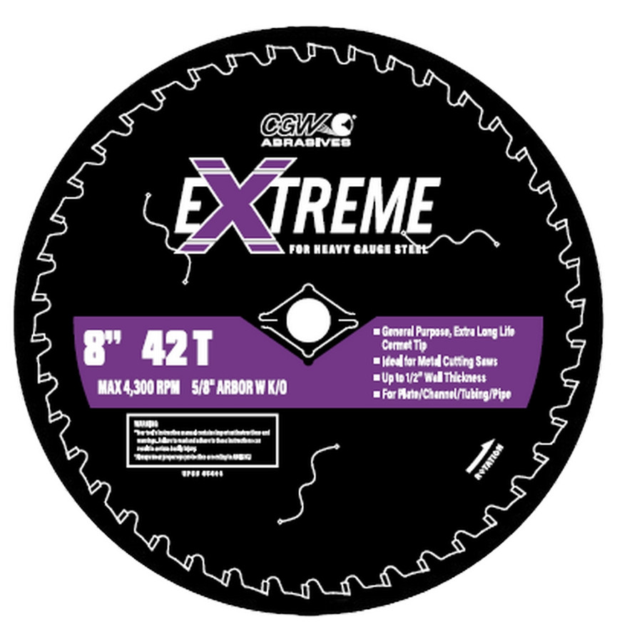 CGW 45404 12" X 1" 54T CERMET Tip Extreme Saw Blade