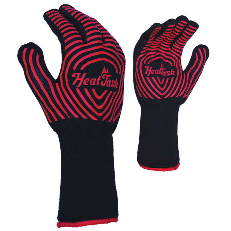 Task Gloves HT1001 Aramid Shell, Cotton/Poly Inner Layer, 2-Sided Silicone Anti-Slip Strips