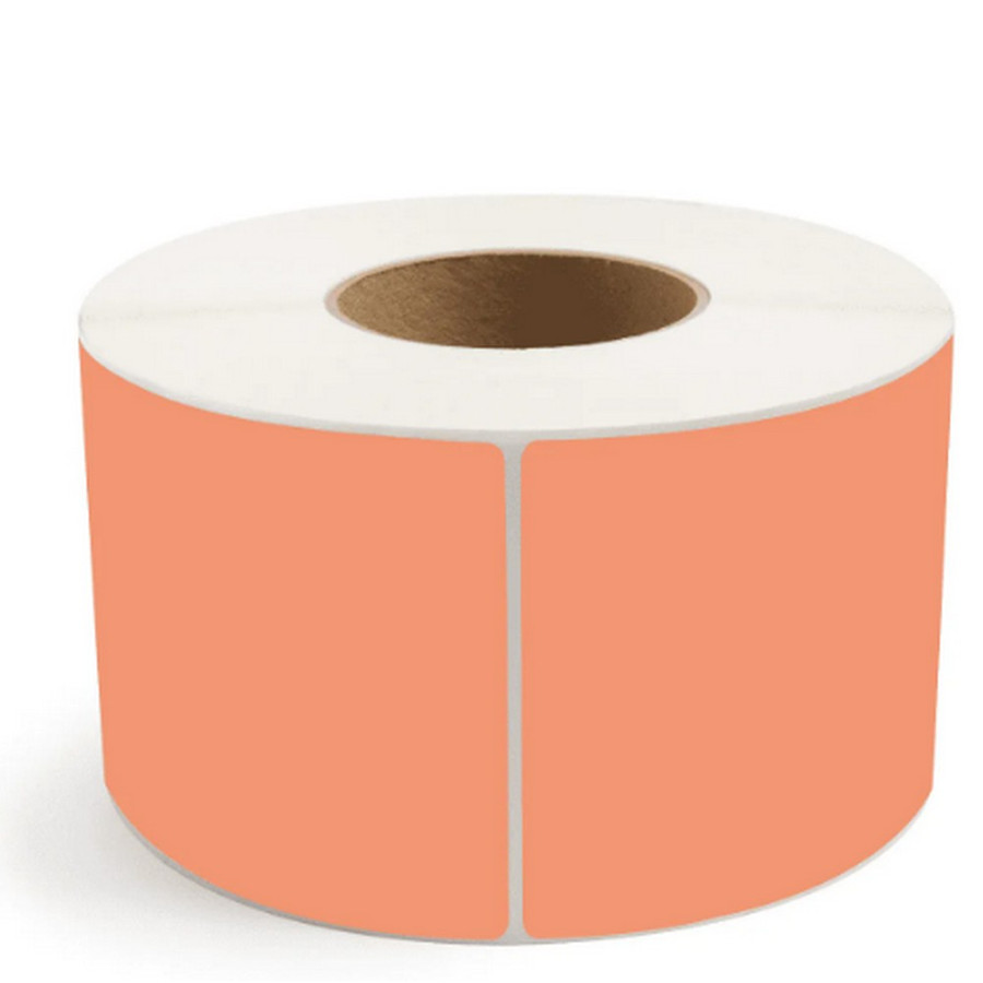 BBP70PBTM4060AP-ORG 4" x 6" Orange Thermal Transfer Labels - 3" Core, 1000/Roll, 4 Roll/Case