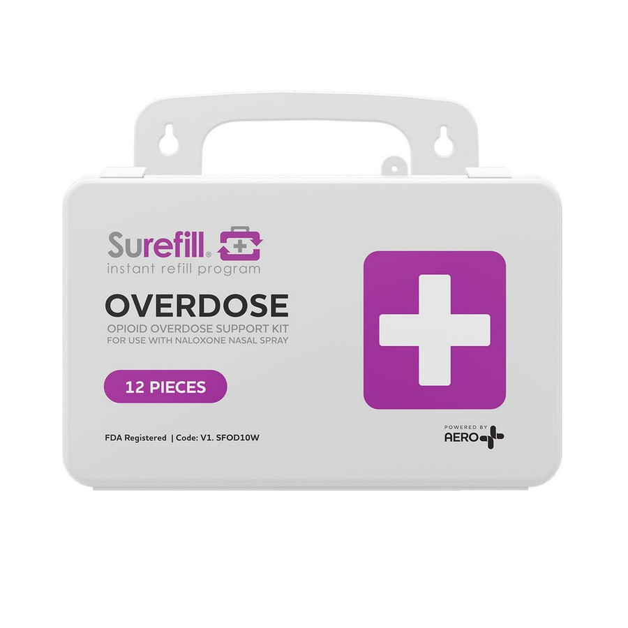 Aero Healthcare SFOD10W SUREFILL Opiod Overdose Support Kit (w/o Nalaxone) Plastic Case