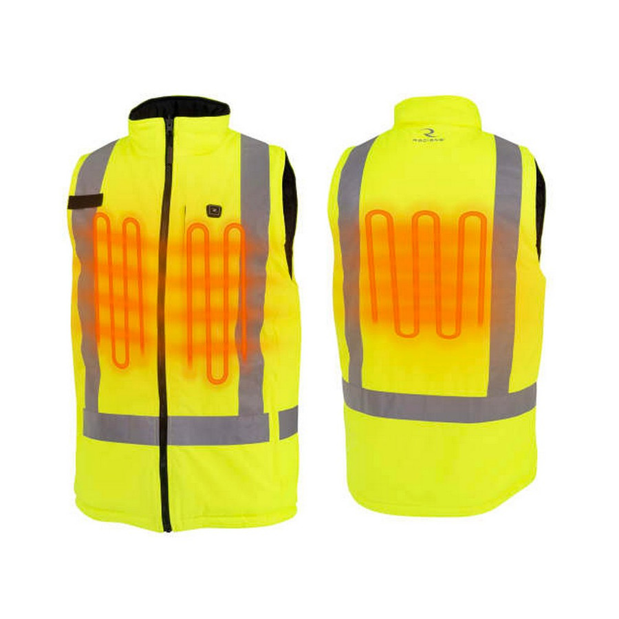 Radians RHG-SV12G Class 2 Reversible Heated Vest - Hi-Vis Green