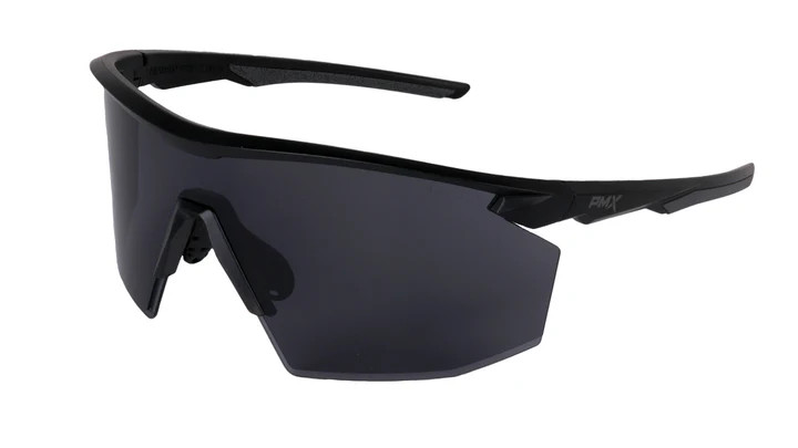 Pyramex SB11220STM PMXSPEC Half Frame Safety Glasses - Shiny Black Frame, Gray Lens, Anti-fog