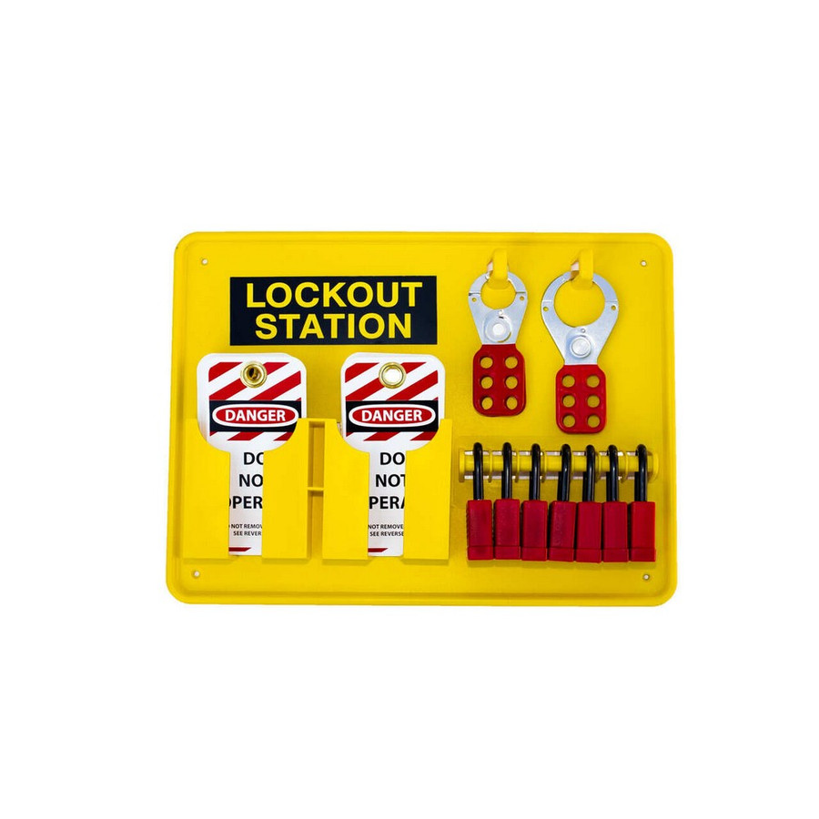 Zing Green 7371 Mini Lockout Station, 7 locks