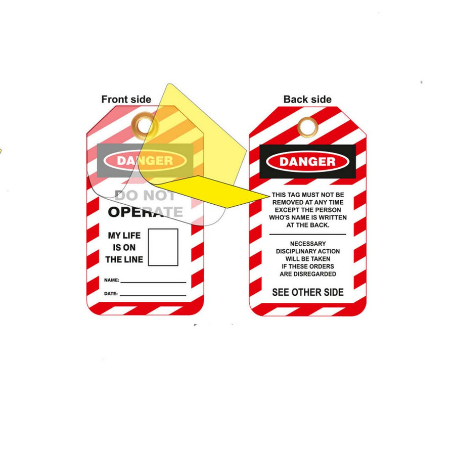 Zing Green 7351 Lockout Tags, Do Not Operate, Laminating, Photo ID