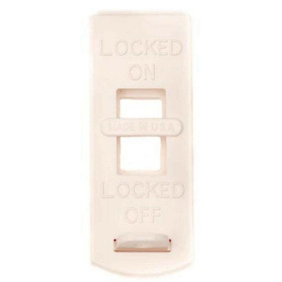 Zing Green 6064-WHITE WHITE RecycLockout Lockout Tagout, Wall Switch Lockout, Recycled Plastic