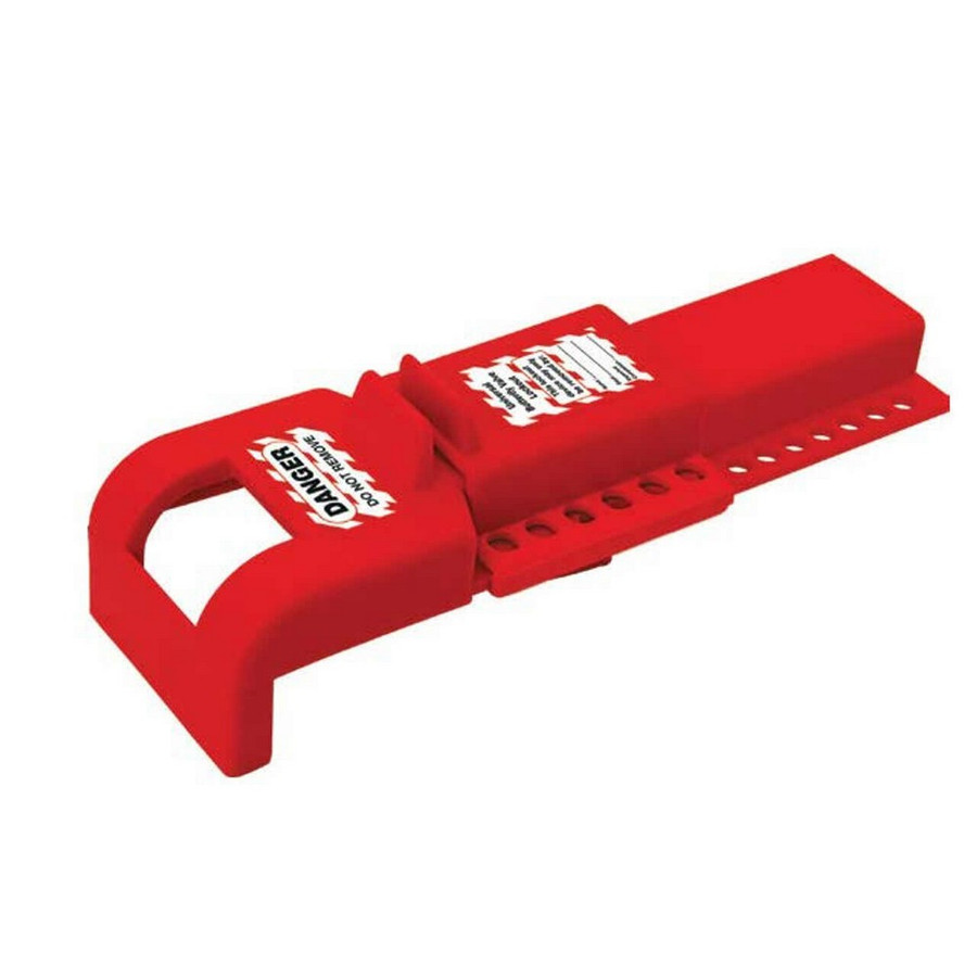 Zing Green 7605 Butterfly Valve Lockout, Red