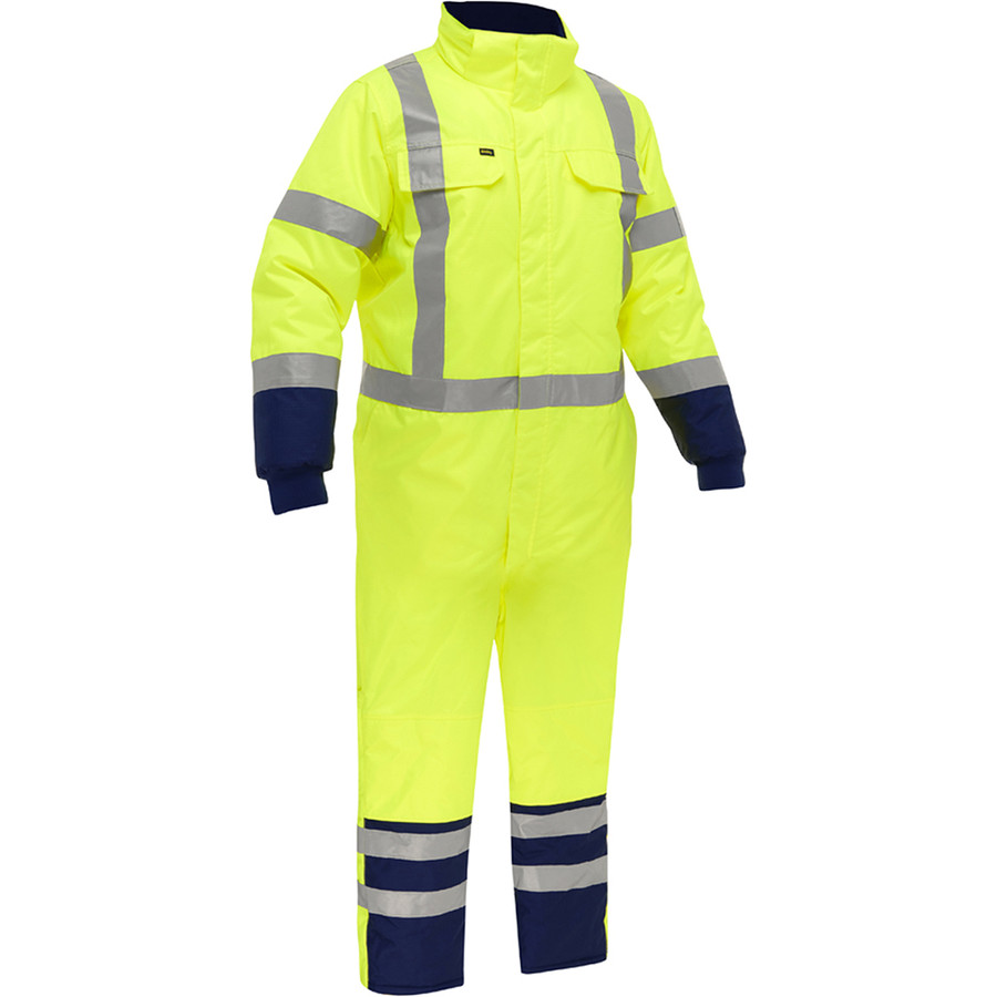 PIP 344M6453X Bisley ANSI Type R Class 3 Extreme Cold Coverall with X-Back Hi-Vis Yellow