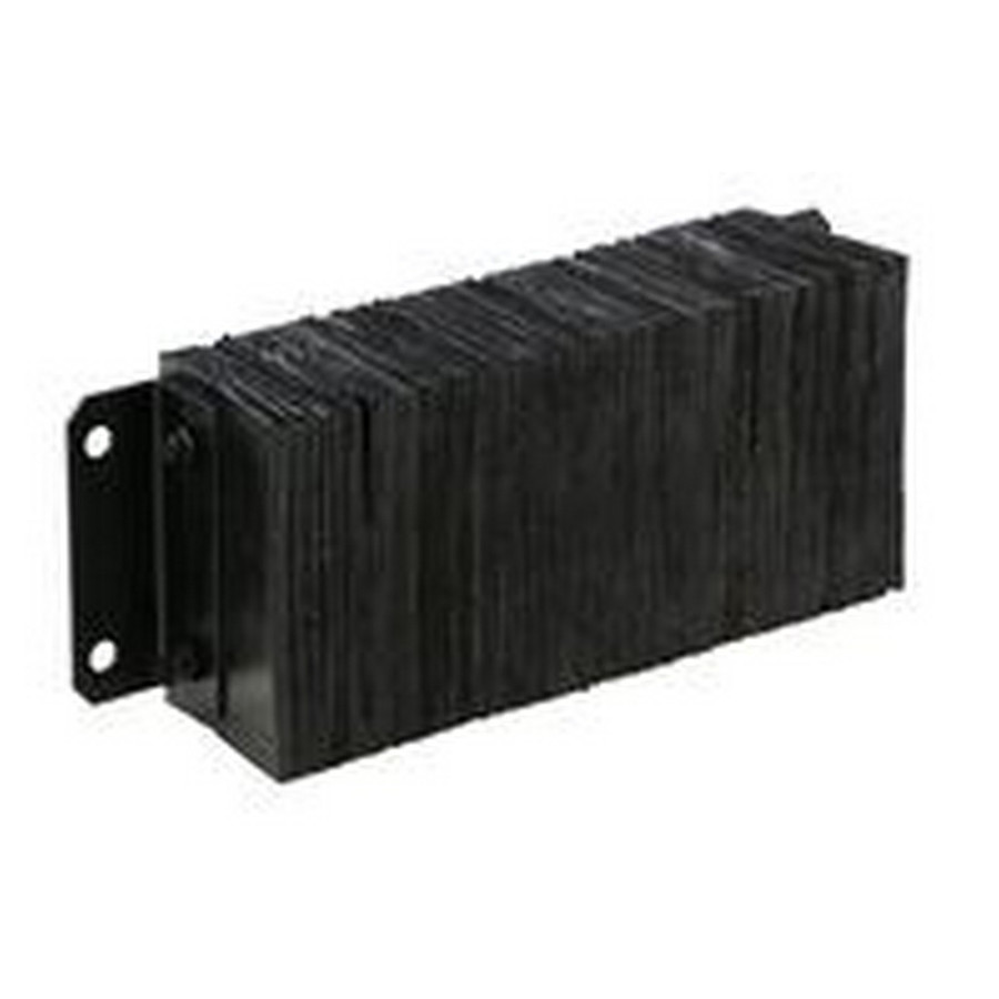 Vestil 1024-6 Laminated Rubber Dock Bumper 10 In. x 24 In. x 6 In. Black