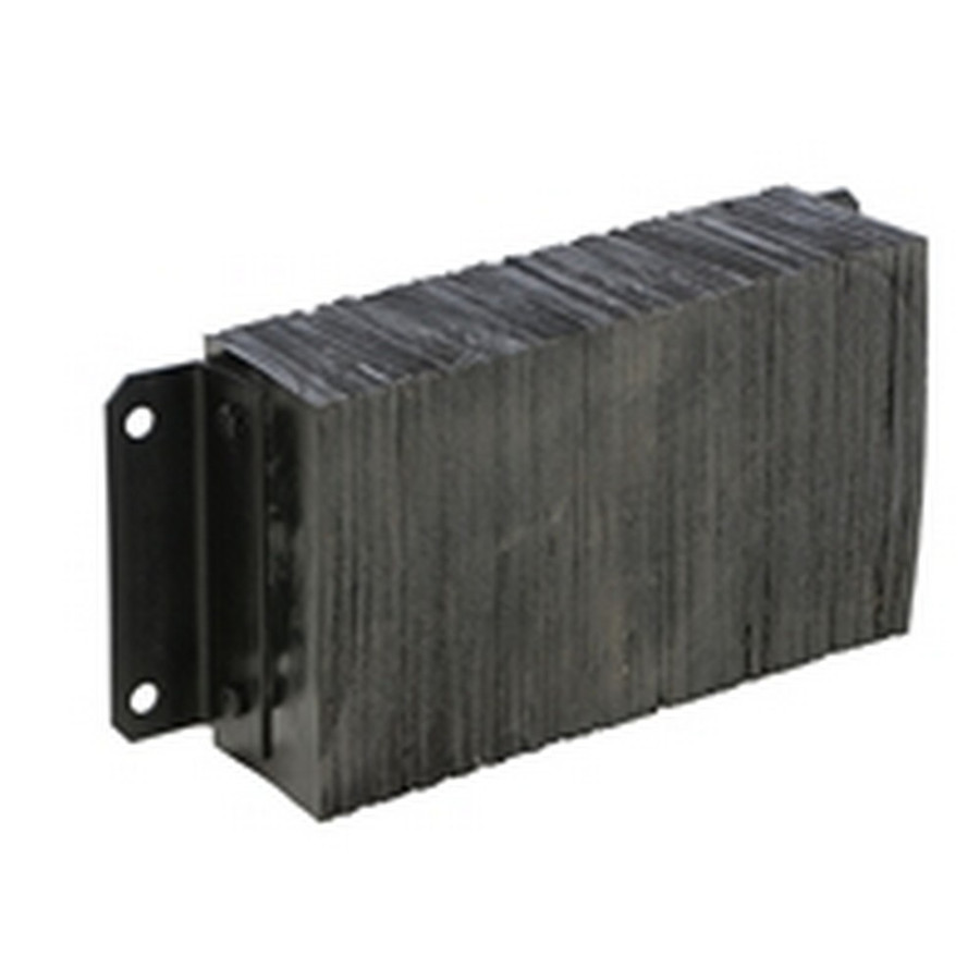Vestil 1224-6 Laminated Rubber Dock Bumper 12 In. x 24 In. x 6 In. Black