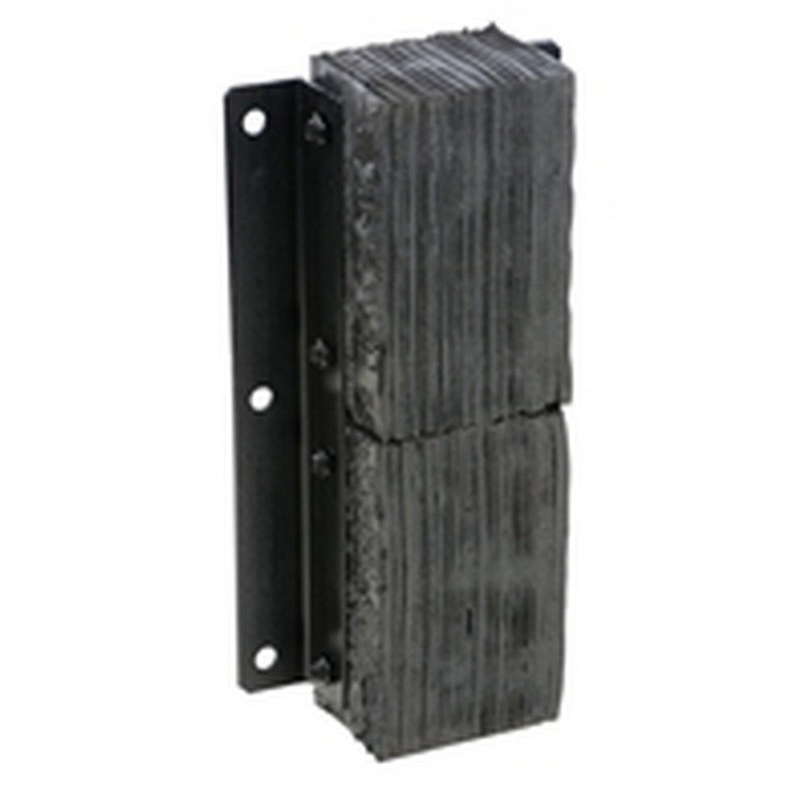 Vestil V-1124-6 Rubber Laminated Dock Bumper 24 In. x 11 In. x 6 In. Black