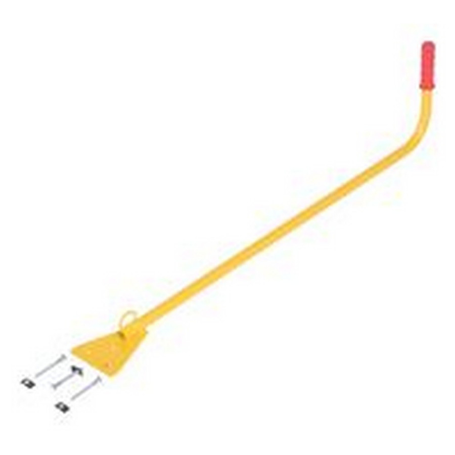 Vestil HANDLE Steel Ergonomic Wheel Chock Handle Yellow