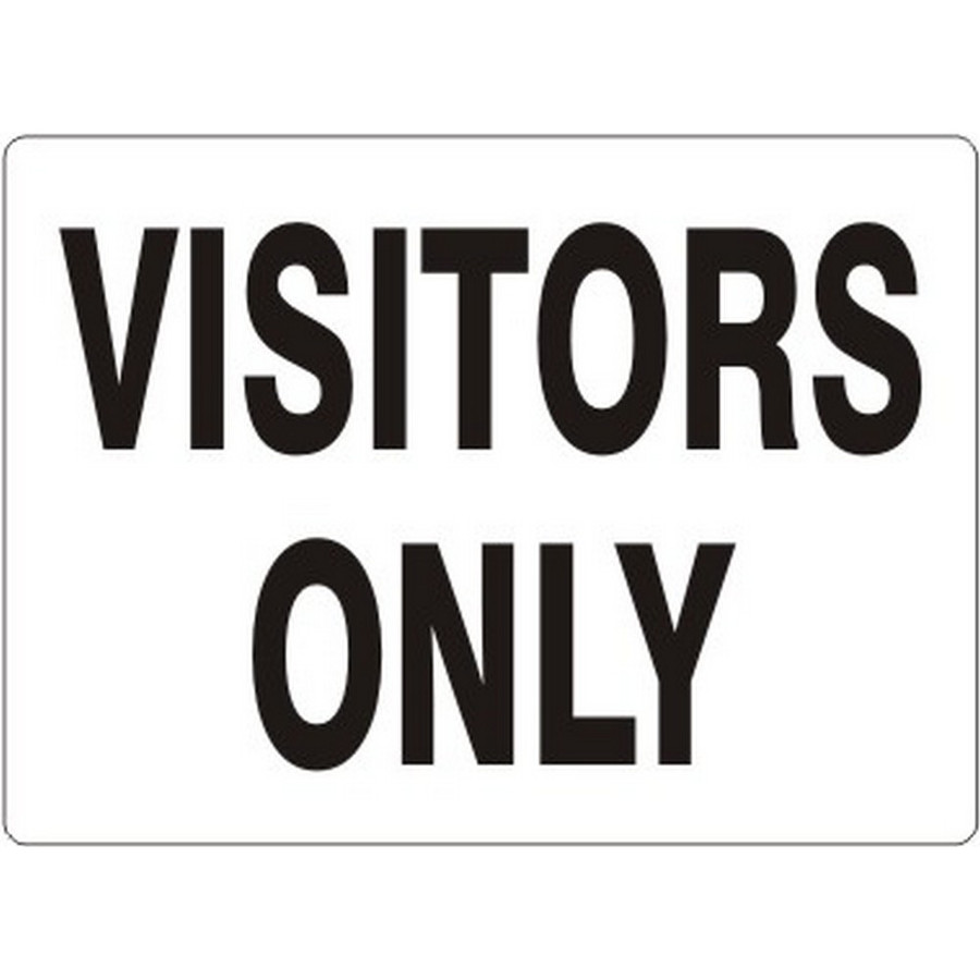 Safehouse Signs G-871231 Visitors Parking Only 10X14 Aluminum Sign