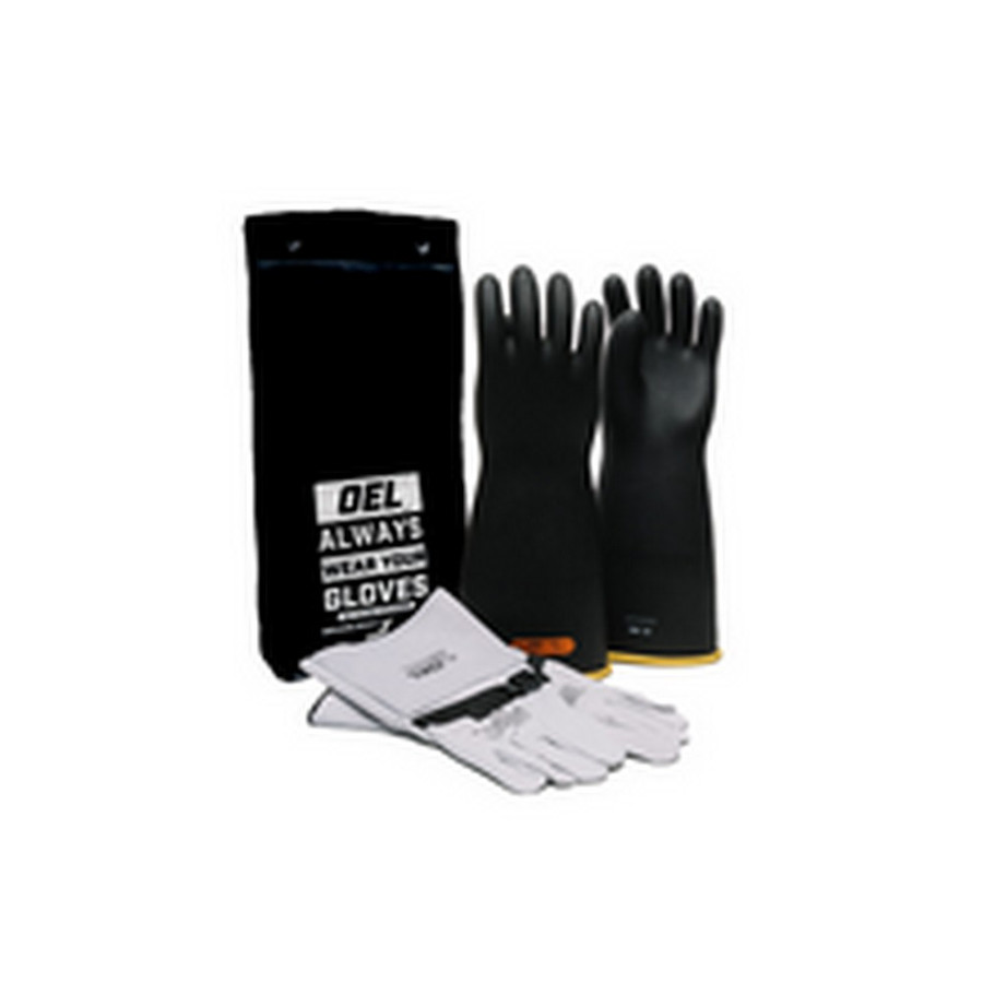 OEL IRG418BYK CLASS 4 RUBBER GLOVE KIT 18" Black