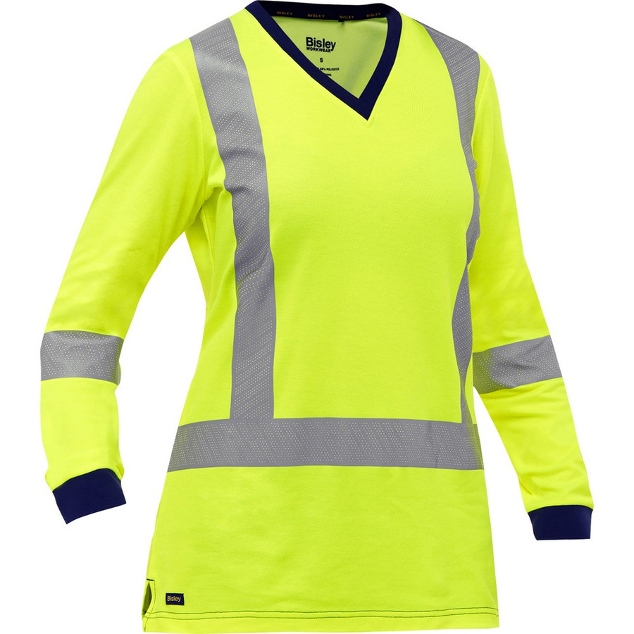 PIP 313W6118X-Y/S ANSI Type R Class 3 and CSA Z96 Class 2 X-Back Women's Long Sleeve Shirt