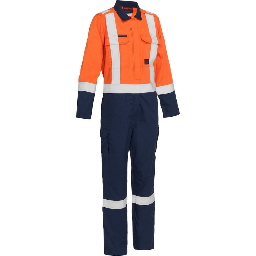 PIP 385WFRHC-ON/S AR/FR Women's Ripstop Coverall with Navy Bottom - Industrial Wash Durable